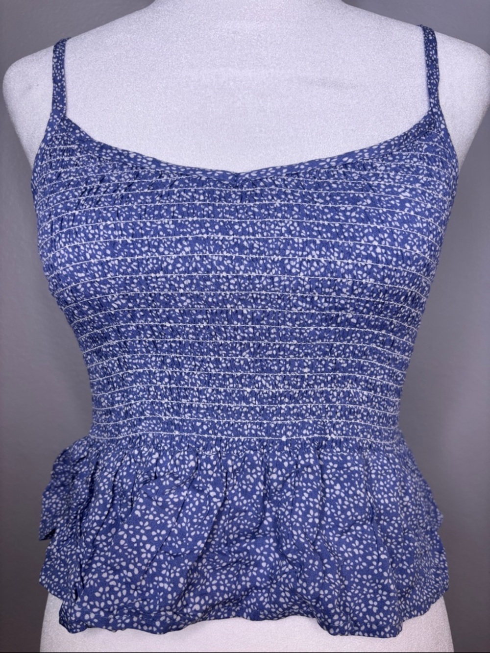 Tillys Blue Patterned Tank Top‼️LISTING IS ONLY FOR TANK TOP‼️ - Picture 5 of 8